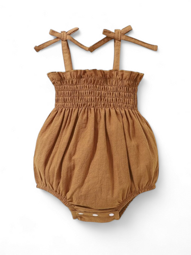 Brown girl romper baby dress