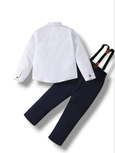 Boy 2pc formal set with suspenders