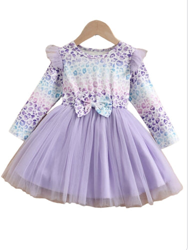 Purple tutu   sweater girl dress