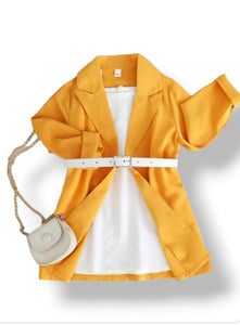 Girl mustard 3 piece baby set