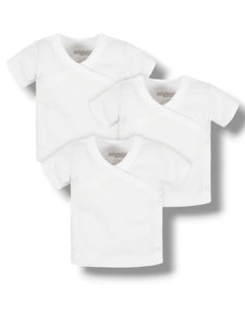 Gerber baby 3 pack short sleeves    side pin shirts