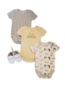 Let go adventure baby onsies set